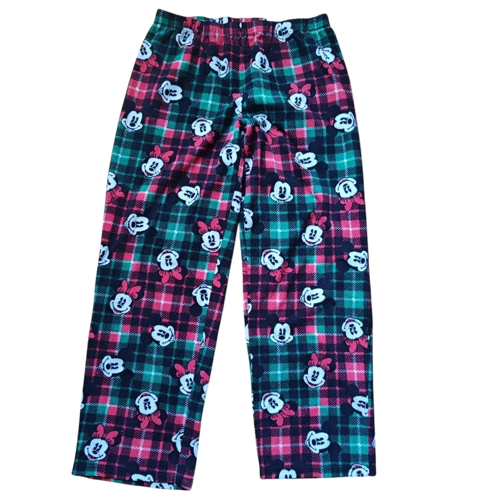 Disney Mickey Minnie Mouse Plaid Pajama Pants